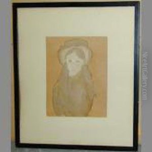 Little Girl With A Large Hat by Gwendolen John