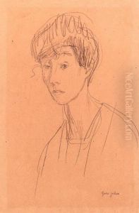 Portrait Sketch Of Chlo Boughton-leigh by Gwendolen John