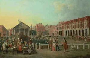 View of Covent Garden with St Pauls Church 1750 by Balthasar Nebot