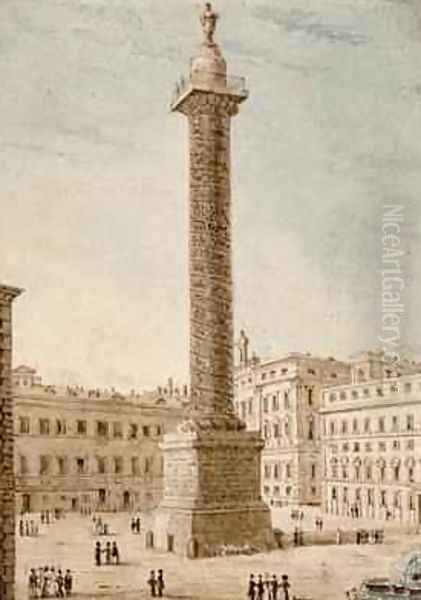 The Column of Marcus Aurelius Rome - view 1