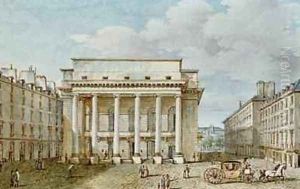 View of the Facade of the Theatre Italien by Victor Jean Nicolle