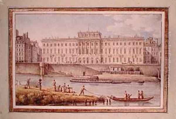 View of the Hotel des Monnaies at the Confluence of the Two Branches of the Seine - view 1