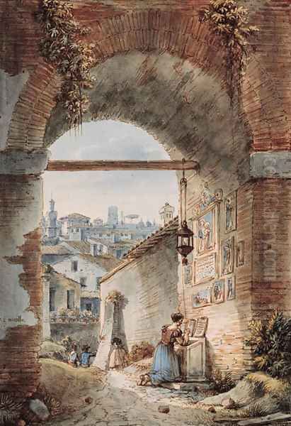 A shrine at the corner of via Santa Maria Maggiore and via San Pietro, Rome - view 1