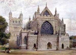 West Front Exeter Cathedral by George Nattress