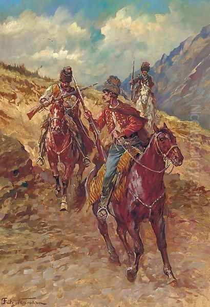Cossacks preparing for an attack - view 1