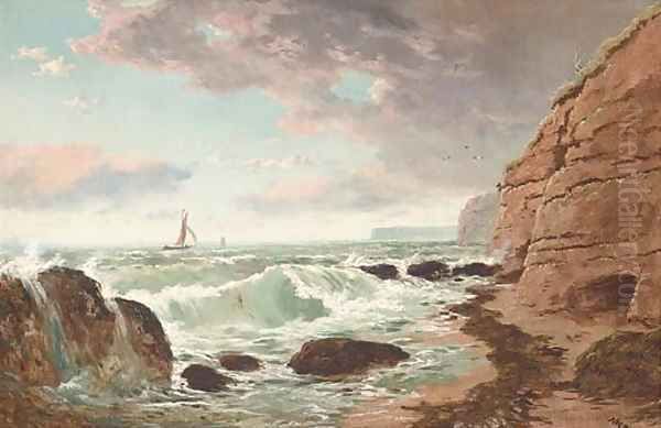 Ships off the coast - view 1