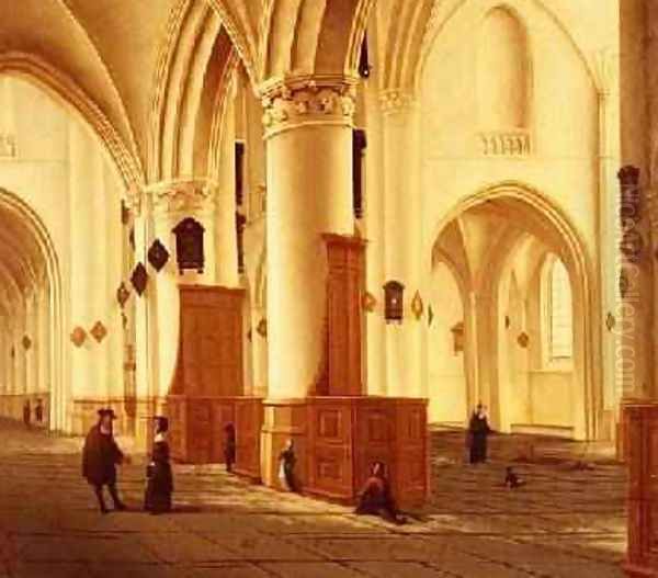 Views of the north and south aisles of the church of StBavo Haarlem - view 1