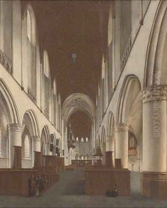 The Church of Saint Bavo in Haarlem by Isaak Nickelen