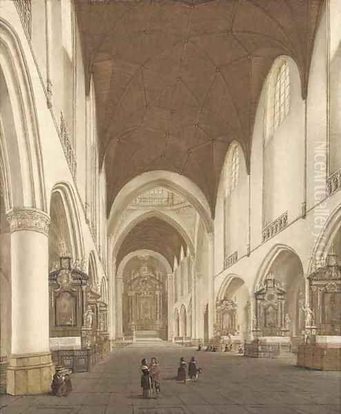 The interior of Saint Bavo's, Haarlem 2 - view 1