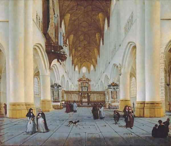 The interior of St. Bavo's, Haarlem - view 1