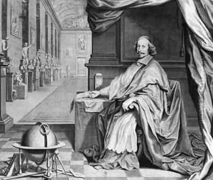 Portrait of Cardinal Mazarin 1602-61 in his Palace 1658-60 by Robert Nanteuil