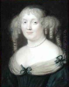 Portrait of Marie de Rabutin-Chantal 1626-96 Marquise de Sevigne 1670 by Robert Nanteuil