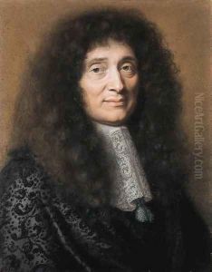 Portrait of Simon Arnauld, Marquis de Pomponne by Robert Nanteuil
