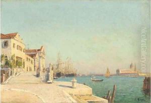 The Venetian lagoon by Francois Nardi
