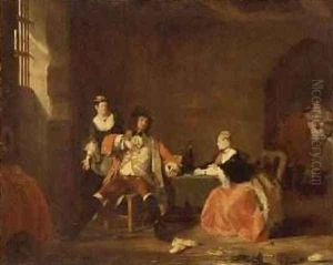 Captain Macheath Upbraided by Polly and Lucy in the Beggars Opera 1826 by Gilbert Stuart Newton