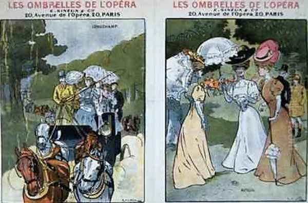 Advertisements for umbrellas Les Ombrelles de lOpera 1906 - view 1