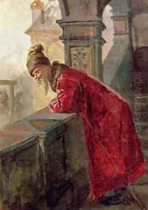 Boyar on the Porch by Nikolai Vasilievich Nevrev
