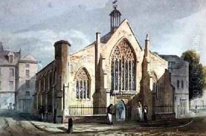 Dutch Church Austin Friars 1815 by J. P. Neale
