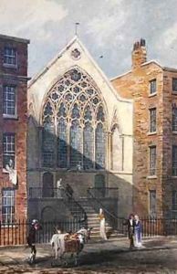 View of Ely Chapel 1815 by J. P. Neale