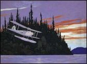 Float Plane Coming In For A Landing