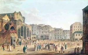 View of SaintGermainlAuxerrois 1802 by Thomas Naudet