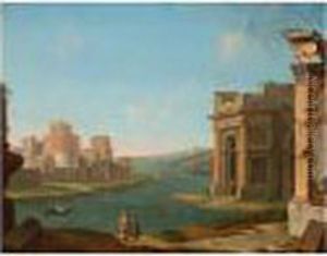 Veduta Ideata Con Capricci Architettonici by Antonio Joli