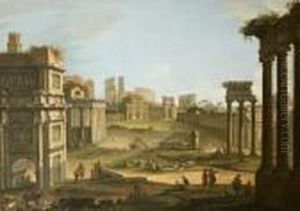 Il Campo Vaccino A Roma Visto Dal Tempio Di Saturno