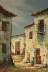 Calle De Pueblo by Antonio Joli