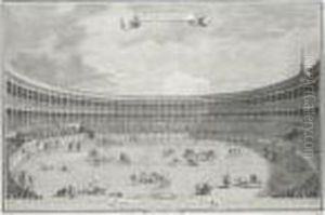 The Bullring Outside The Gates Of Alcala by Antonio Joli