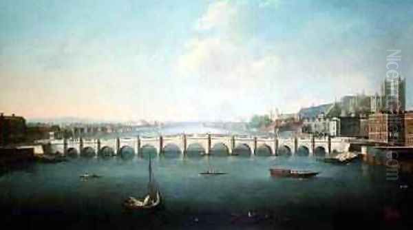 A View of the Thames at Westminster Bridge - view 1