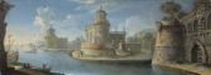 Caprice Fluvial Borde De Palais by Antonio Joli
