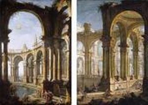The Massacre Of The Innocents (#) Christ At The Pool Of Bethesda by Antonio Joli