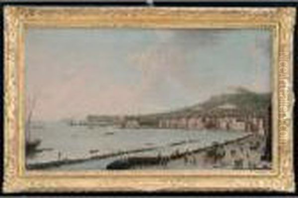 Veduta Del Golfo Di Napoli Da 
San Giovanni A Teduccio Con Il Porto, Castel Sant'elmo E La Certosa Di 
San Martino - view 1