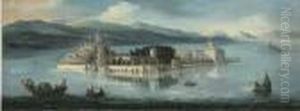 Vue D'isola Bella, Sur Le Lac Majeur by Antonio Joli
