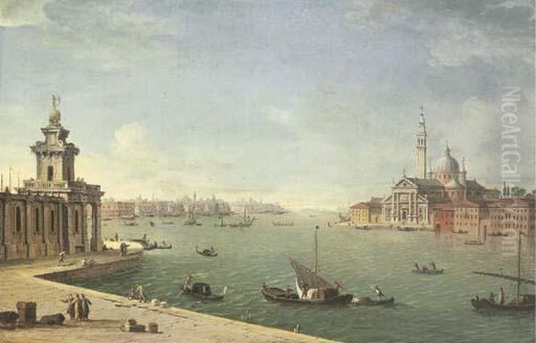Venice: The Bacino Di San Marco
Looking East With The Punta Della Dogana And San Giorgio Maggiore From
The Zattere - view 1