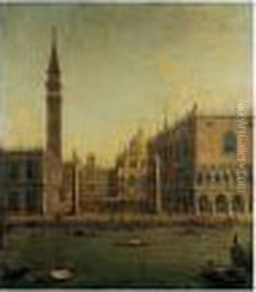 Venice, A View Of The Bacino Di
San Marco With The Piazzetta And The Palazzo Ducale Looking North
Towards The Torre Dell' Orologio - view 1