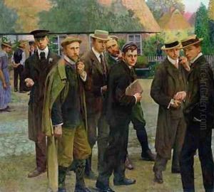 The Artist and his School 1902 by Franz Nolken