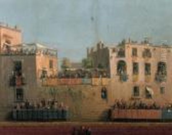 King Ferdinand Iv And Queen Caroline Of Naples Attending A Game Ofpalla A Bracciale - view 1