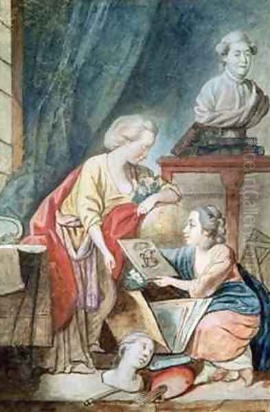 The Necker Family in 1780 - view 1