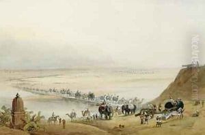 Released Garrison of Lucknow Crossing the Ganges