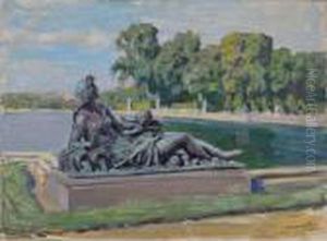 Versailles, Le Bassin by Lucien Hector Jonas