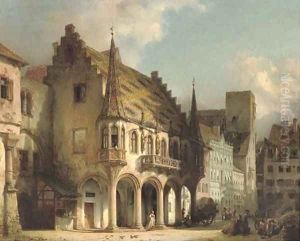 Townsfolk on the Mutnsterplatz, Freiburg