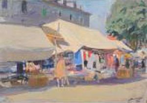 Scene De Marche by Lucien Hector Jonas