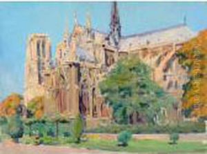 Paris, Notre-dame by Lucien Hector Jonas