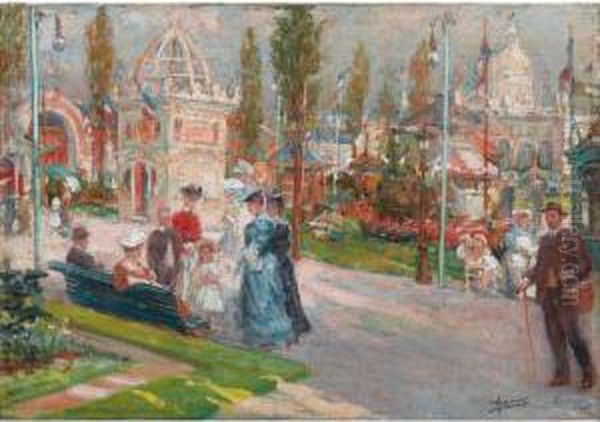 Vue De L'exposition Internationale Des Industries Textiles, Tourcoing - view 1