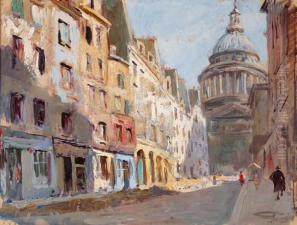 La Rue Valette Et Le Pantheon - view 1