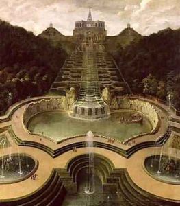 View of the Octagon over the Waterfalls and the Pools of Neptune after 1716