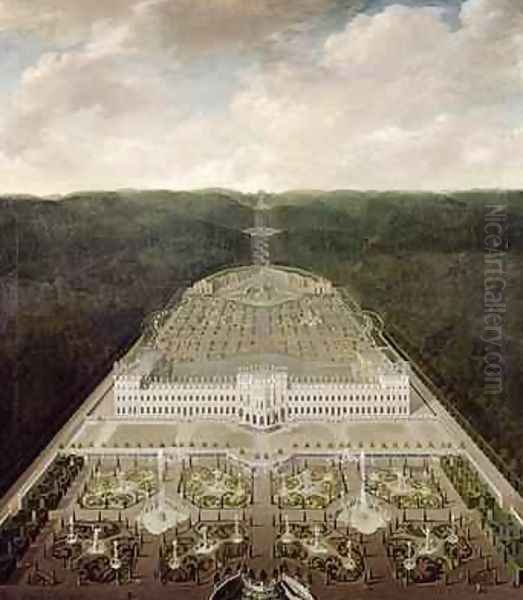 View from the Castle to the Octagon after 1716 - view 1