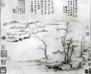 Landscape by Zan or Ni Tsan Ni