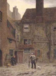 The Backyard of the Queens Head Inn No 105 Borough High Street Southwark 1880